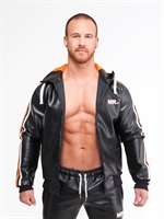 Mr Riegillio MR Tracksuit Jacket - Black - Orange Stripe M
