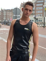 Mr Riegillio MR Tank Top - Black - Neon Stripe S